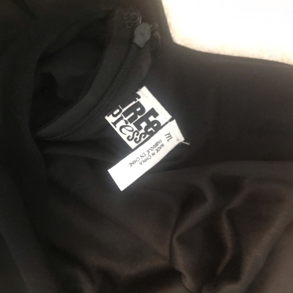 NWT NordstromRack FreePress Fringe Black Dress M - Picture 3 of 4